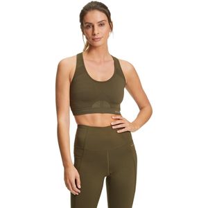 FALKE Dames Sportbeha Madison Low Support W SB Ademend Sneldrogend Voor een laag activiteitsniveau 1 Stuk, Groen (Herb 7754), XS