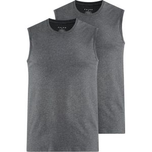 FALKE - Daily Comfort - Heren Top - Donkergrijs - 2-pack van Egyptisch Katoen