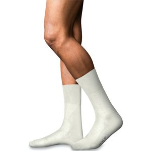 FALKE - No. 4 - Sokken - Wit - Zijde - 1 Paar