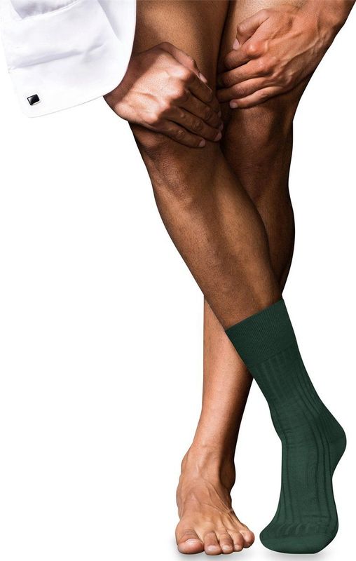 FALKE - No. 13 - Huissokken - Groen - 95% Katoen, 5% Polyamide