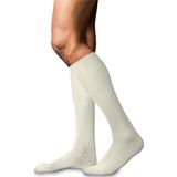 FALKE - No. 6 - Kniekousen - Wit - Wol, 1 Paar, 41-42