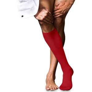 FALKE - No. 6 - Kniekousen - Donkerrood - Merino & Zijde