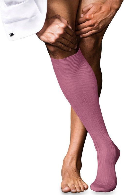 FALKE - No. 10 - Kniekousen - Rood - Katoen, Versterkt, Ondoorzichtig, 1 Paar, M 43-44