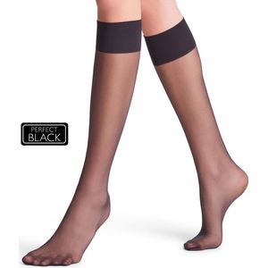 FALKE Pure Matt duurzaam mat transparant 20 Denier pantykousen dames zwart - Maat 35-38