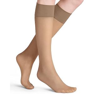 FALKE Pure Matt transparant 20 Denier pantykousen dames beige - Maat 35-38