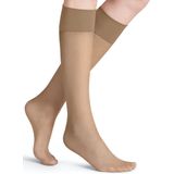 FALKE - Pure Matt - Kniekousen - Huidskleur - 20 DEN, Gerecycled Polyamide