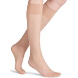FALKE - Pure Matt 20 - Kniekousen - Transparant - Gerecycled Polyamide