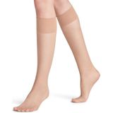 FALKE - Pure Matt 20 - Kniekousen - Transparant - Gerecycled Polyamide