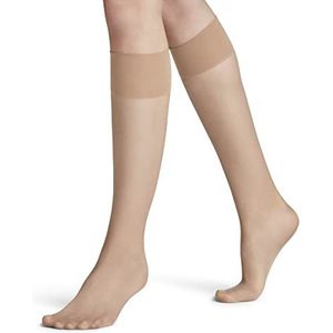 FALKE Pure Matt eenkleurig materiaal transparant 20 DEN kniekousen dames beige - maat 39-42