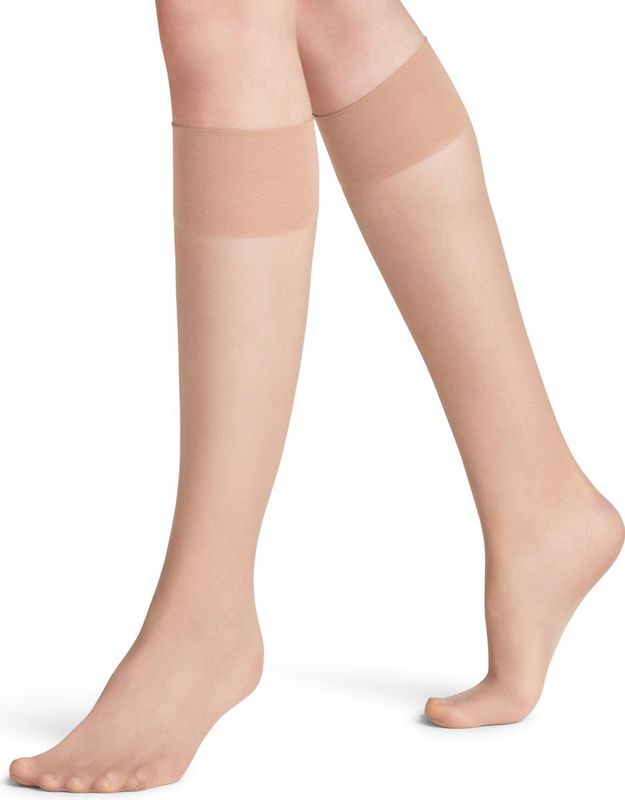 FALKE - Pure Matt 20 - Kniekousen - Transparant - Gerecycled Polyamide