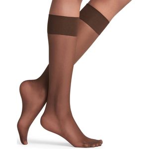 FALKE - Pure Matt 20 - Knielaarzen - Zwart - Gerecycled Polyamide