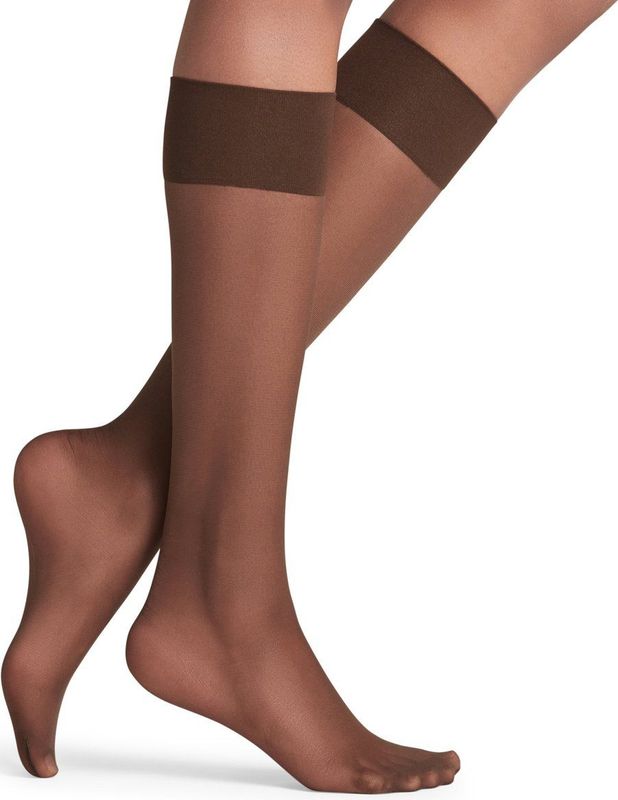 FALKE - Pure Matt 20 - Knielaarzen - Zwart - Gerecycled Polyamide