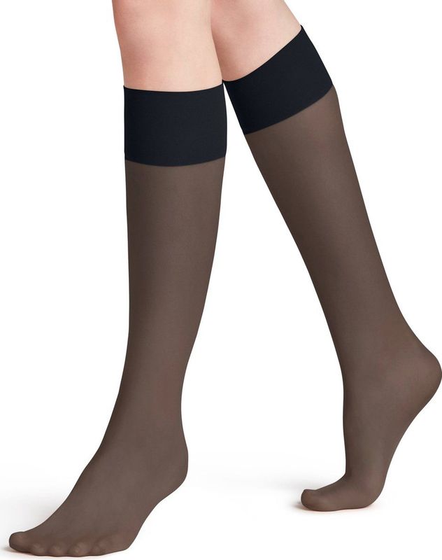 FALKE Pure Matt duurzaam mat transparant 20 Denier pantykousen dames blauw - Maat 35-38