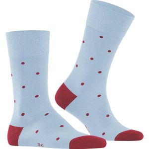 FALKE Dot M SO katoen fantasie patroon 1 paar, herensokken, blauw (lichtblauw 6594), 43-46, Blauw (Light Blue 6594)