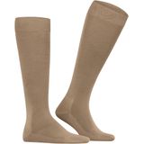 FALKE - Tiago - Kniekousen - Beige - Hoogwaardig Fil d'Ecosse-garen