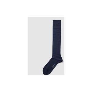 FALKE Tiago herensokken, ademend, duurzaam, biologisch, katoen, Schotland, dun, effen, glanzend, elegant, voor dagelijks gebruik of werk, 1 paar, Blauw (Space Blue 6116) nieuw - milieuvriendelijk