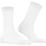 FALKE Bold Dot Huissokken - Wit - Biologisch Katoen