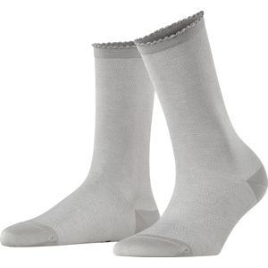 FALKE - Bold Dot - Sokken - Grijs - Duurzaam Biologisch Katoen - Maat 39-42