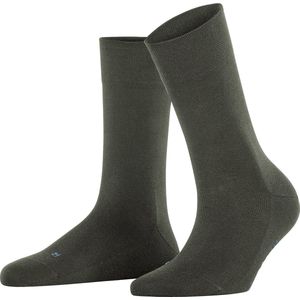 FALKE - Sensitive New York - Damessokken - Groen Military - So lyocell, Comfort Tailleband, 1 Paar