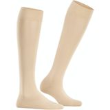 FALKE - Cotton Touch - Kniekousen - Beige - Effen - 1 Paar