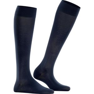 FALKE - Cotton Touch - Kniekousen - Kobaltblauw - Huidvriendelijk Katoen