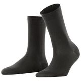 FALKE - Katoenen Damessokken - Grijs - 1 Paar - Ademend - Duurzaam