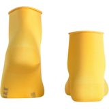 FALKE - Cotton Touch - Korte Sokken - Geel - Ademend, Duurzaam, Platte Teennaad