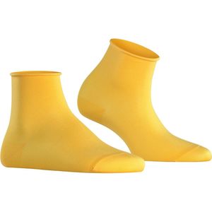 FALKE - Cotton Touch - Korte Sokken - Geel - Ademend, Duurzaam, Platte Teennaad