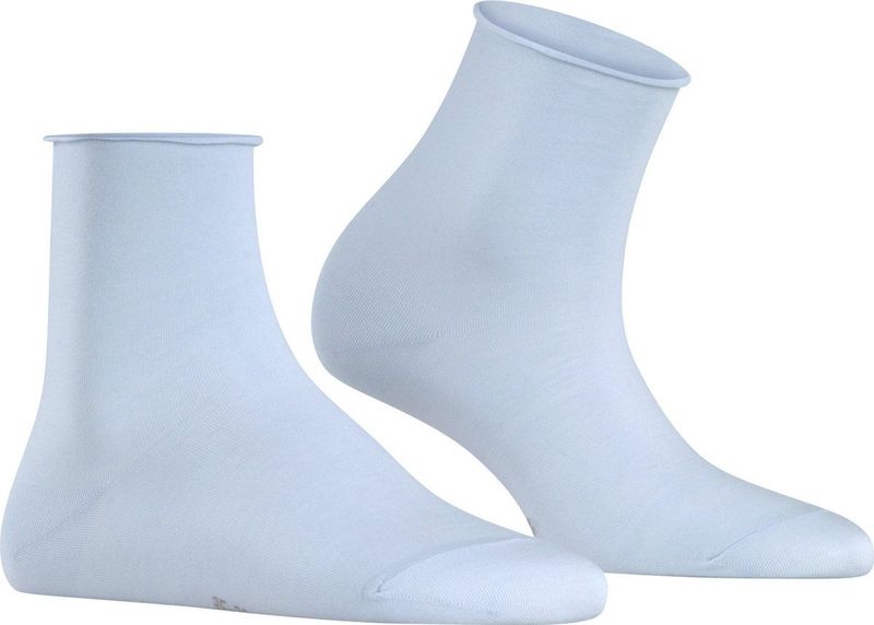 FALKE - Cotton Touch W - Korte Damessokken - Blauw - 1 Paar - Milieuvriendelijk
