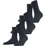 FALKE Cotton Touch 3-Pack Sokken - Zwart - Katoen