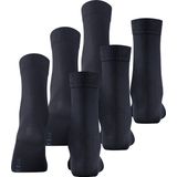 FALKE - Cotton Touch - Sokken - Blauw - 3-Pack