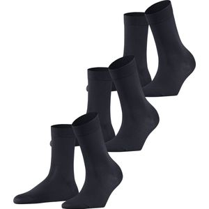 Falke sokken (3 stuks) dames, blauw (Dark Navy 6370)