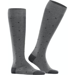 FALKE - Kniekousen - Grijs Steel Melange - Katoen - 1 Paar