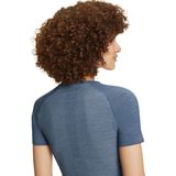 FALKE dames T-shirt Wool-Tech Light - thermoshirt - blauw (capitain)