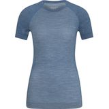 FALKE dames T-shirt Wool-Tech Light - thermoshirt - blauw (capitain)