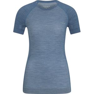 FALKE dames T-shirt Wool-Tech Light - thermoshirt - blauw (capitain)