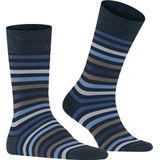 FALKE - Getinte Streep - Sokken - Blauw - Ademend - Geurremmend - 1 Paar