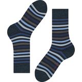 FALKE - Getinte Streep - Sokken - Blauw - Ademend - Geurremmend - 1 Paar