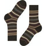 FALKE - Gestreepte Huissokken - Multikleur - Wol/Katoen