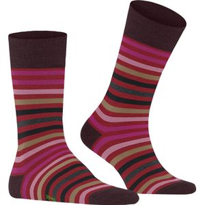 FALKE - Tinted Stripe - Sokken - Rood - Wol - 1 Paar
