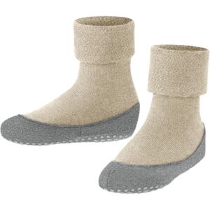 FALKE Uniseks-kind Stopper sokken Cosyshoe Minis K HP Wol Noppen op de zool 1 Paar, Beige (Sand Melange 4651), 21-22