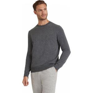 FALKE - Luxury Classic Crew Neck - Kasjmier Trui - Grijs