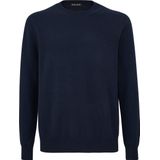 FALKE - Luxury Classic Crew Neck - Kasjmier Trui - Blauw