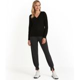 FALKE - Luxury Classic - Kasjmier Trui - Zwart