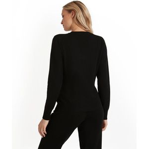 FALKE - Luxury Classic - Kasjmier Trui - Zwart