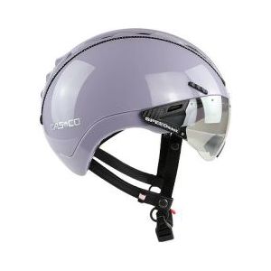 casco roadster plus city helm met helder paars vizier