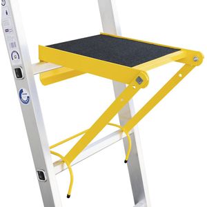 MUNK Inhangbaar platform trap R13, voor bokladders met sporten, met poedercoating, l x b = 375 x 282 mm