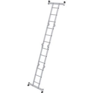 Multifunctionele ladder van aluminium, incl. werkplatform MUNK