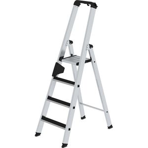 MUNK Tredenbokladder CLIP-STEP, eenzijdig begaanbaar, geprofileerd, 4 treden