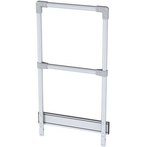 Hek voor platform, aan kopzijde, hoogte 1100 mm, voor breedte 600 mm